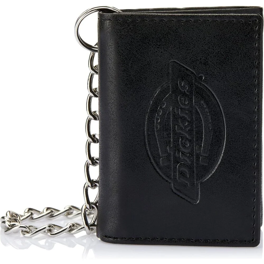 Men's Trifold 100% Polyurethane 6 credit card slots, 1 clear ID window wallet